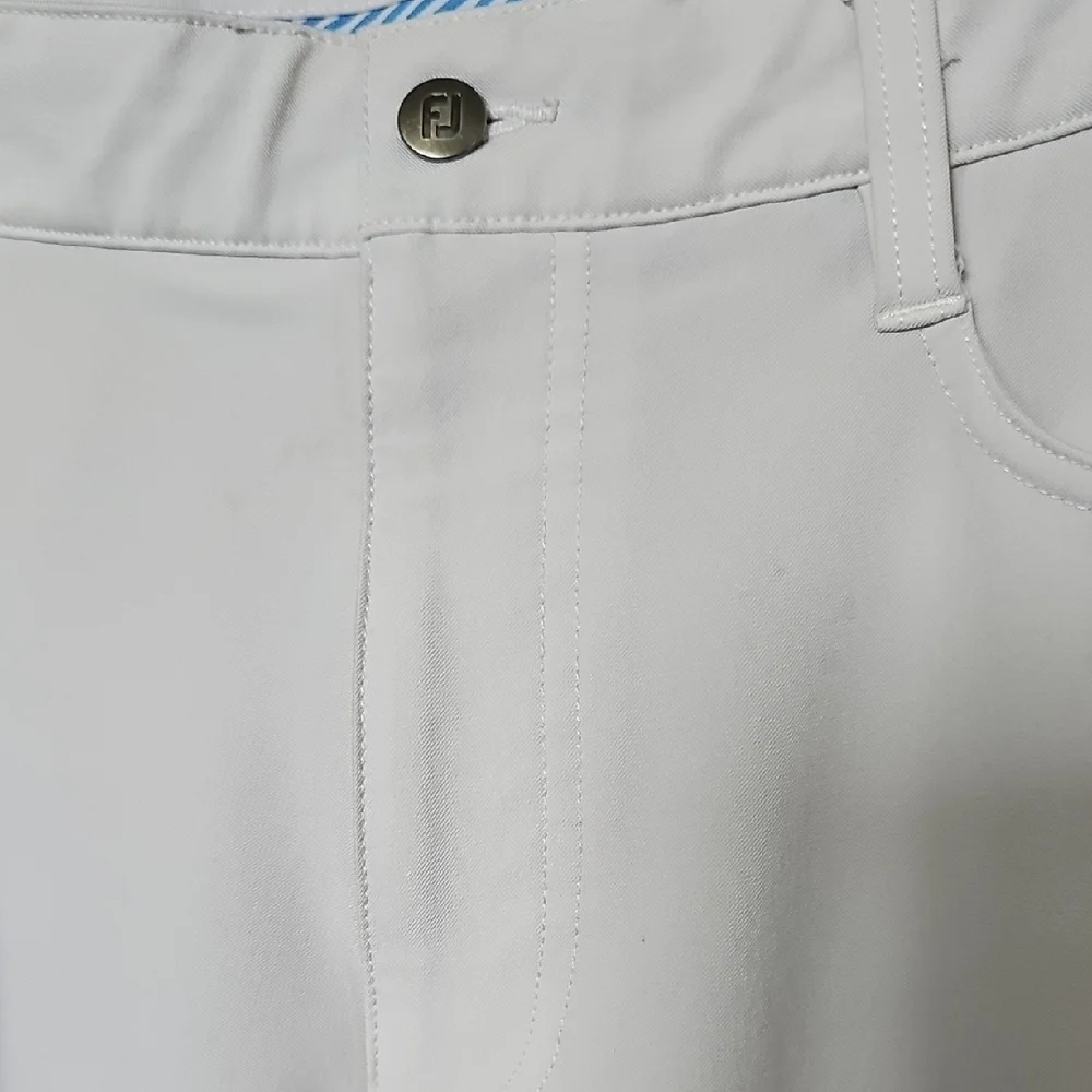 FootJoy Men's Performance Golf Ivory Pants W 35 L 30 - Picture 5 of 14